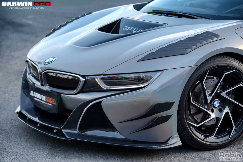 2014-2018 BMW i8 BZK Carbon Fiber Front Lip Splitter - DarwinPRO Aerodynamics