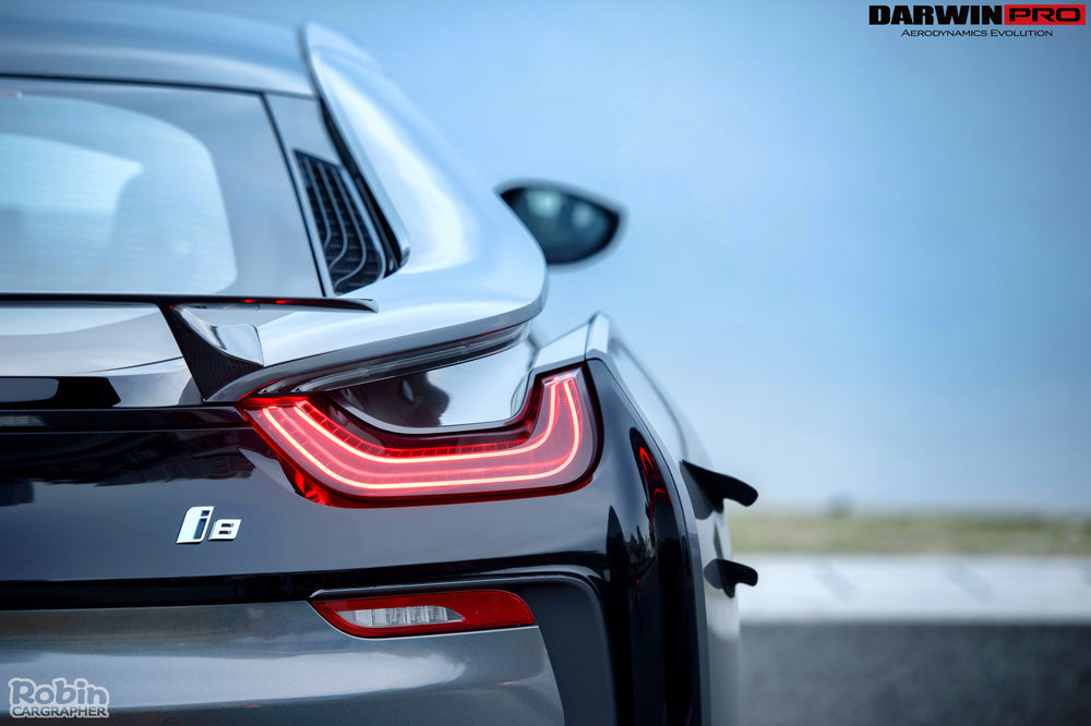 2014-2018 BMW i8 BZK Carbon Fiber Rear Canards - DarwinPRO Aerodynamics
