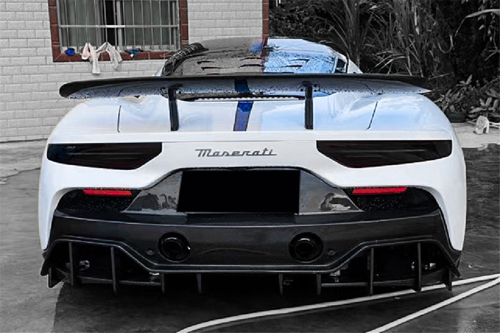 2020-UP Maserati MC20 SVD Style Dry Carbon Fiber GT Wing - Carbonado
