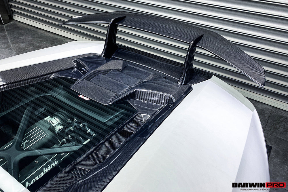 2015-2020 Lamborghini Huracan LP610/LP580 Performante Style Partial Carbon Fiber Aero - Full Kit - DarwinPRO Aerodynamics