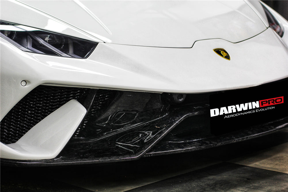 2015-2020 Lamborghini Huracan LP610/LP580/EVO Performante Style Partial Carbon Front Bumper - DarwinPRO Aerodynamics