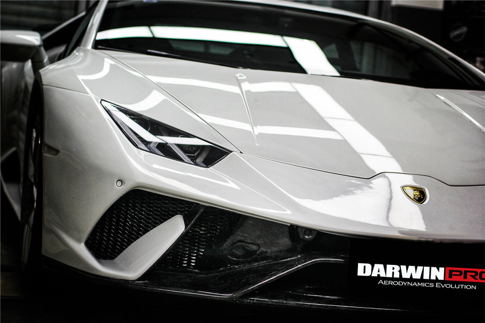 2015-2020 Lamborghini Huracan LP610/LP580/EVO Performante Style Partial Carbon Front Bumper - DarwinPRO Aerodynamics