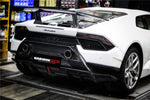  2015-2020 Lamborghini Huracan LP610/LP580 Performante Style Partial Carbon Rear Bumper - DarwinPRO Aerodynamics 