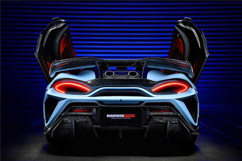 2018-2021 McLaren 600lt BKSS Style Partial Carbon Fiber Rear Bumper