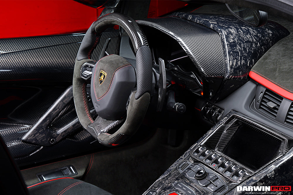 2011-2016 Lamborghini Aventador LP700 Coupe/Roadster Carbon Fiber Instrument Surround Panel Cover - DarwinPRO Aerodynamics