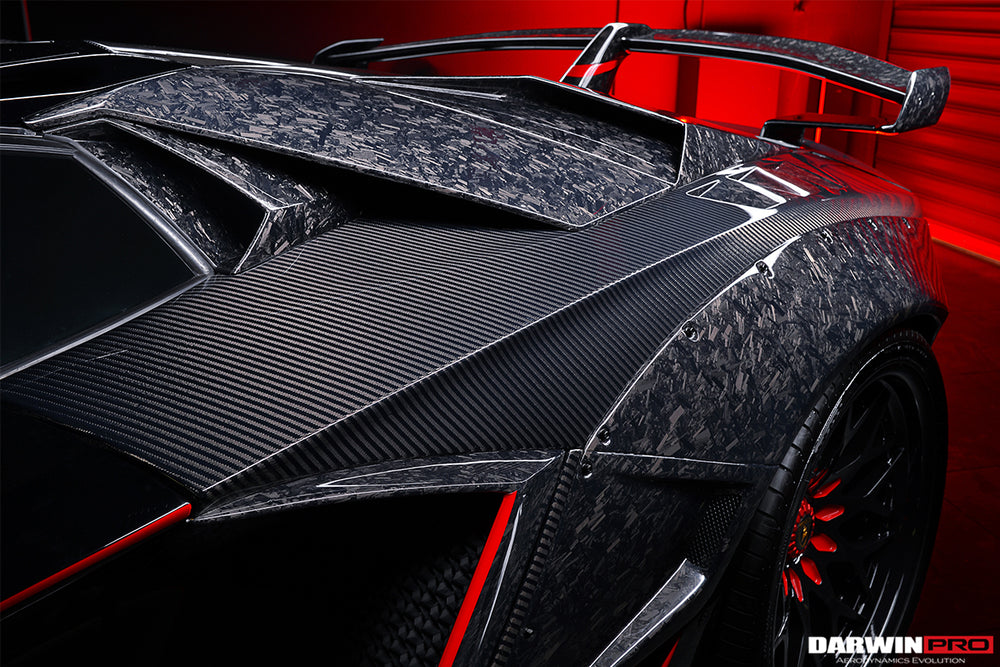 2011-2016 Lamborghini Aventador LP700 Coupe/Roadster Carbon Fiber Engine Air Intakes - DarwinPRO Aerodynamics