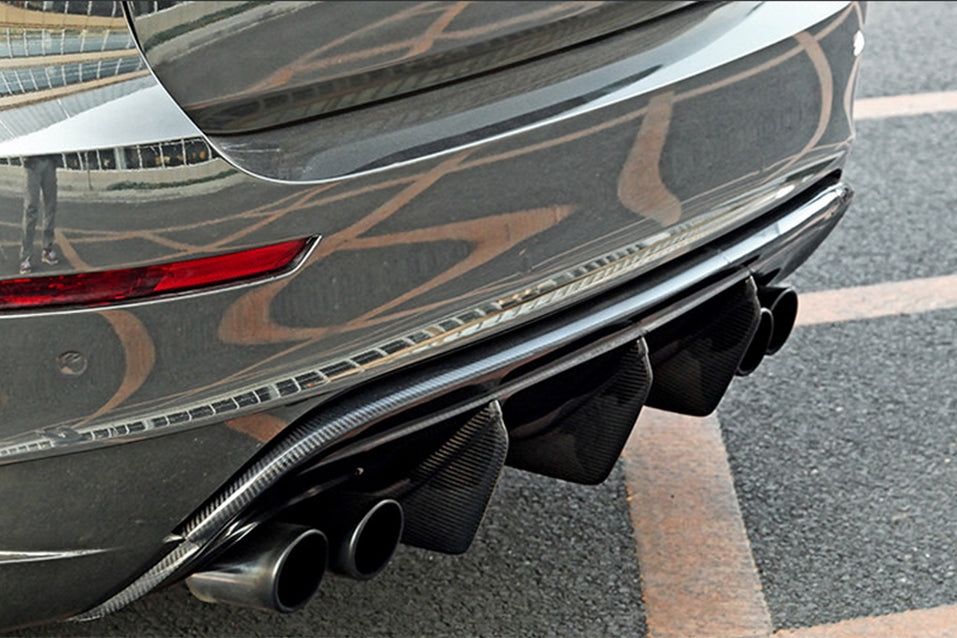 2009-2014 BMW E71 X6M AK Style Carbon Fiber Rear Diffuser - Carbonado