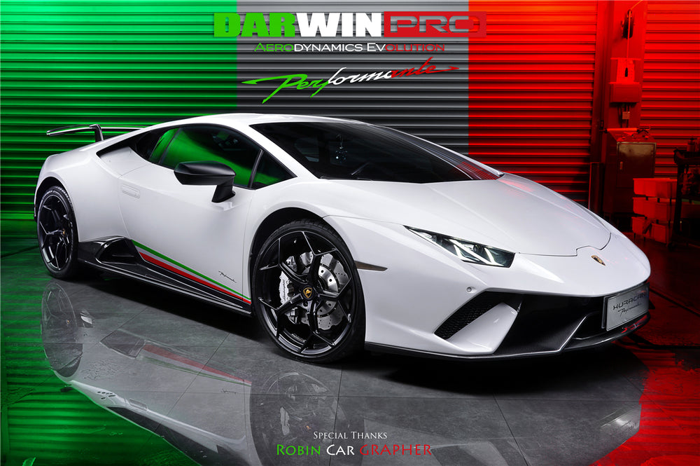 2015-2025 Lamborghini Huracan LP610 & LP580 & EVO & STO & Tecnica PEVO Style Side Skirts - DarwinPRO Aerodynamics