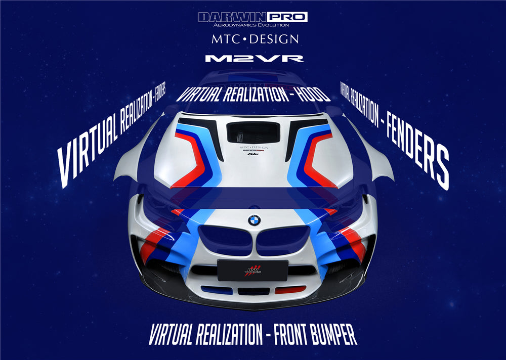 2014-2019 BMW 2 Series F22 VR Style Partial Carbon Fiber Wide Body Full Body Kit - DarwinPRO Aerodynamics