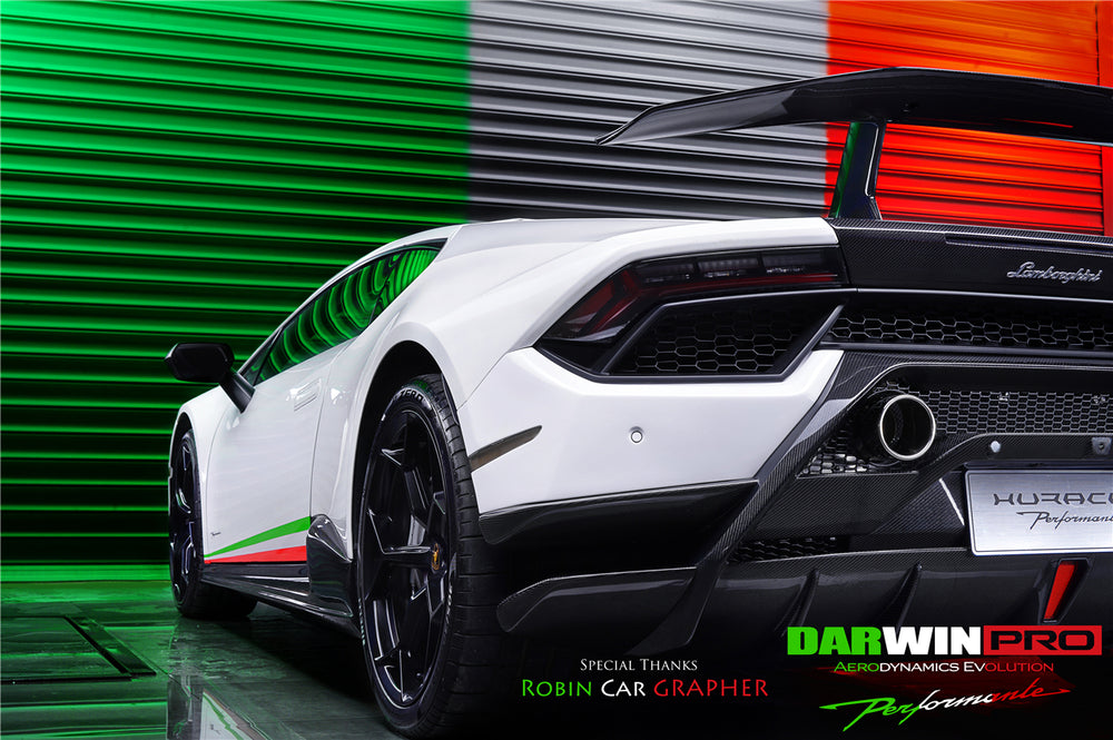 2017-2020 Lamborghini Huracan Performante Dry Carbon Rear Bumper Exhaust Grill - DarwinPRO Aerodynamics
