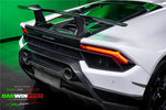  2017-2020 Lamborghini Huracan Performante Dry Carbon Rear Bumper Exhaust Grill - DarwinPRO Aerodynamics 