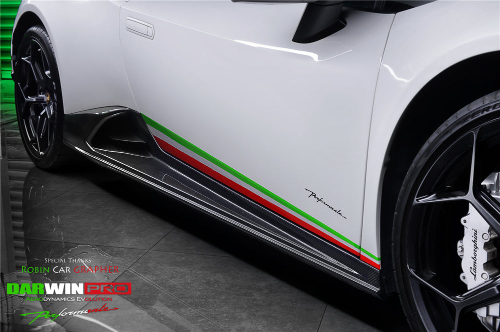 2015-2025 Lamborghini Huracan LP610 & LP580 & EVO & STO & Tecnica PEVO Style Side Skirts
