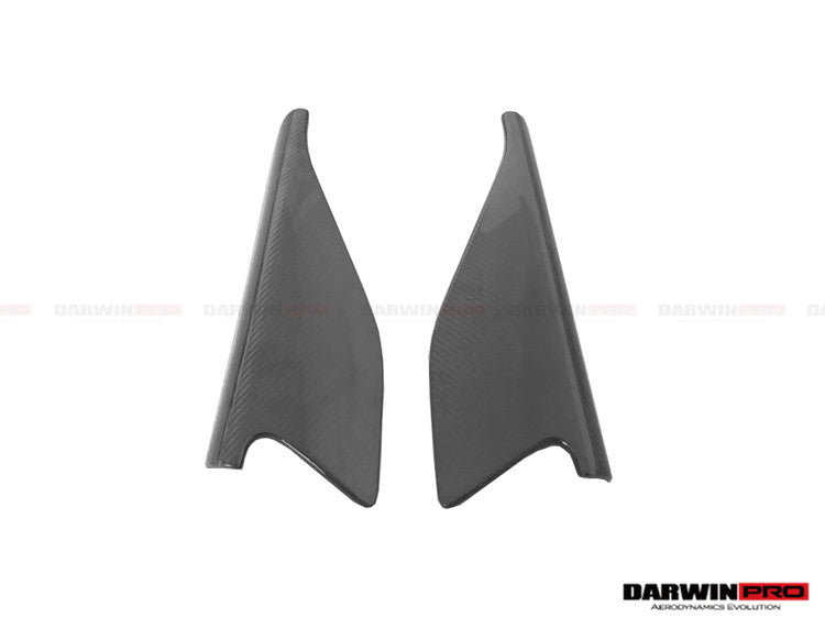 2013-2015 Ferrari 458 Speciale Carbon Fiber Side Skirt Canards - DarwinPRO Aerodynamics