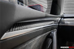  2020-2023 Tesla Model 3/Y OEM Style Autoclave Carbon Fiber Door Trim Interior Replacement - DarwinPRO Aerodynamics 