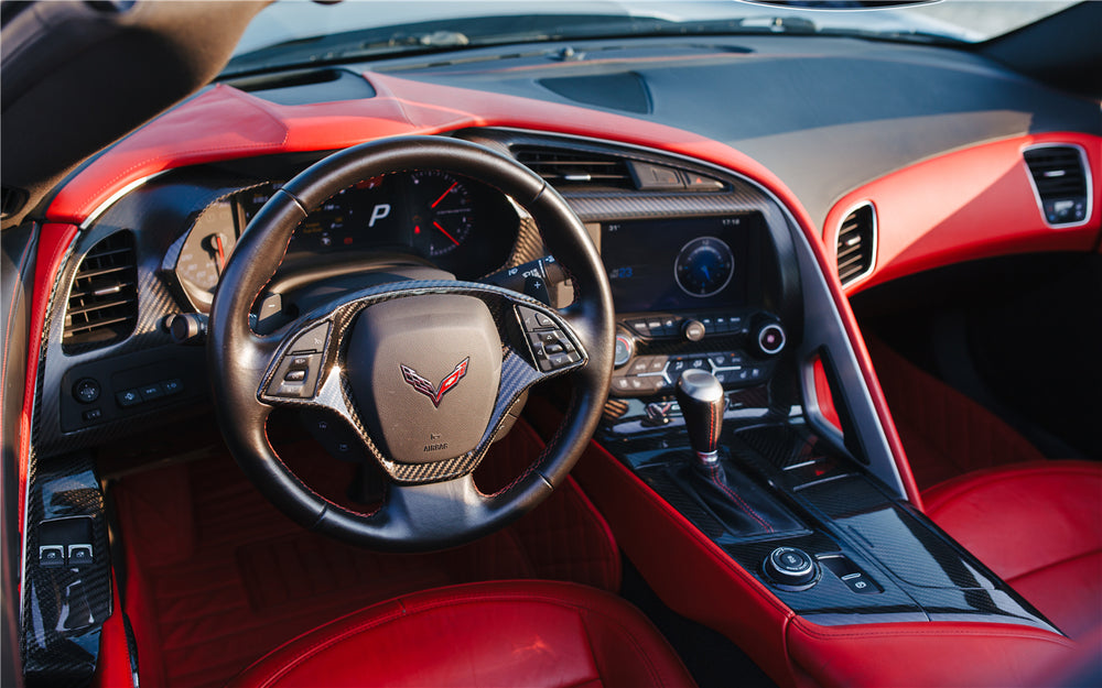 2013-2019 Corvette C7 Z06 Grandsport Carbon Fiber Dash Board (Left And Right) - DarwinPRO Aerodynamics