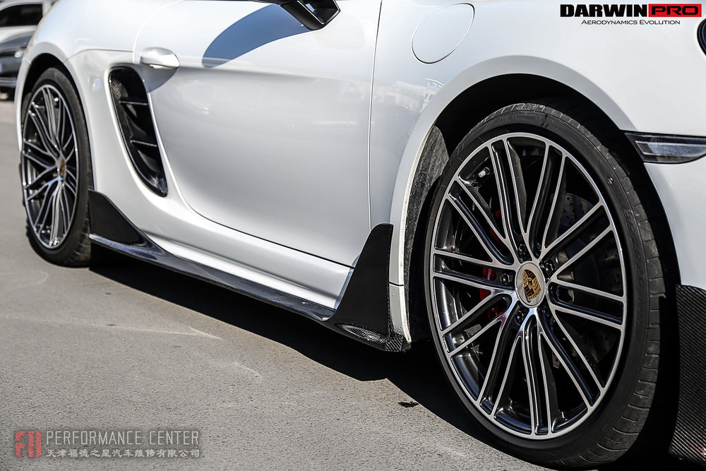 2016-2023 Porsche 718 Cayman/Boxster Carbon Fiber Side Air Vents - DarwinPRO Aerodynamics