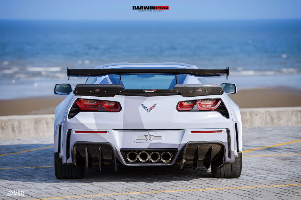 2013-2019 Corvette C7 Z51 Grandsport Z06 BKSS Style Trunk Spoiler - DarwinPRO Aerodynamics
