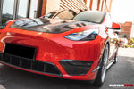  2020-2023 Tesla Model Y IMP Style Carbon Fiber Front Bumper Grill - DarwinPRO Aerodynamics 