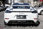  2016-2023 Porsche 718 Cayman/Boxster BKSS Style Carbon Fiber Rear Diffuser - DarwinPRO Aerodynamics 