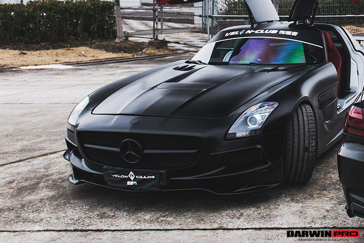 2010-2015 Mercedes Benz W197 SLS AMG BKSS Style Carbon Fiber Hood - DarwinPRO Aerodynamics