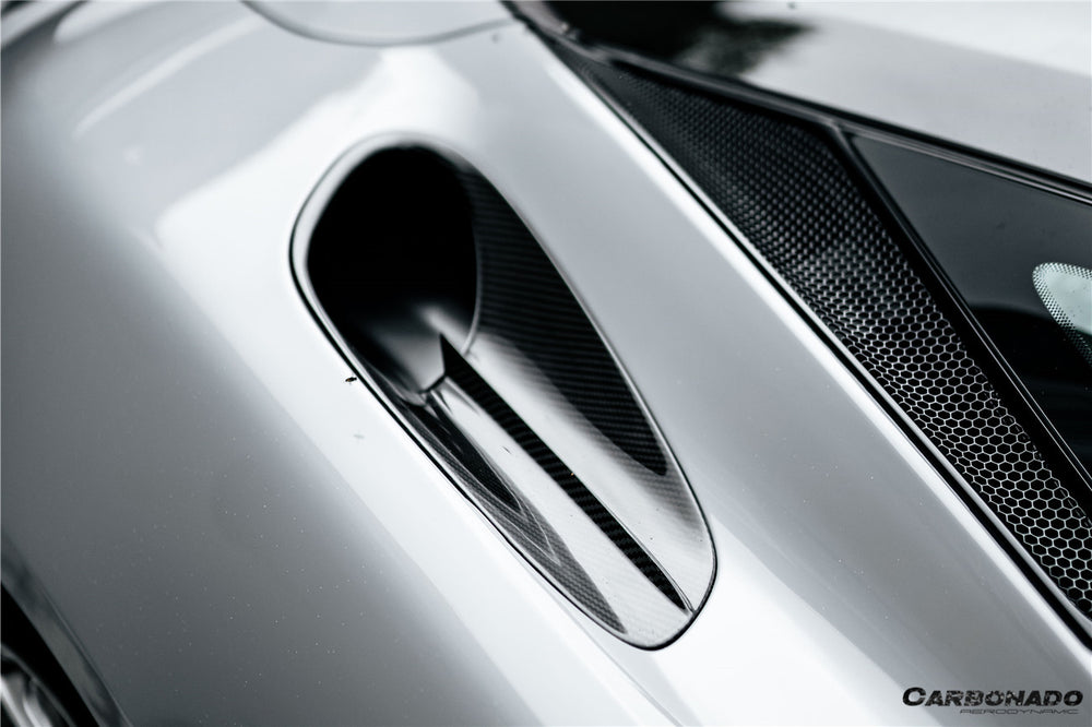 2020-2023 McLaren GT WP Style Dry Carbon Fiber Side Air Intake Vents - Carbonado