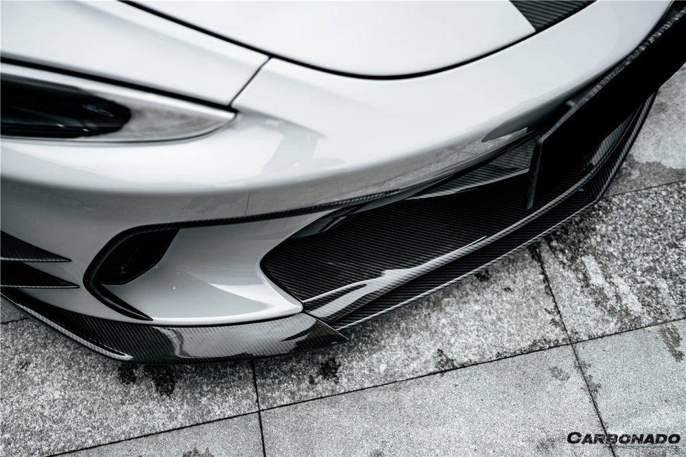 2020-2023 McLaren GT WP Style DRY Carbon Fiber Front Lip - Carbonado