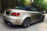  2008-2013 BMW 1 Series E82/E88 1M Style Rear Bumper - Carbonado 