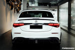  2021-UP Mercedes Benz S Class W223 4Matic Sedan MSY Style Rear Lip with LED Light And Exhaust tips - Carbonado 