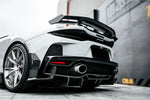  2020-2023 McLaren GT WP Style DRY Carbon Fiber Rear Bumper Side Canards 