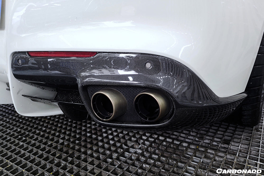 2012-2017 Ferrari F12 Berlinetta RS Style Carbon Fiber Rear Diffuser - Carbonado