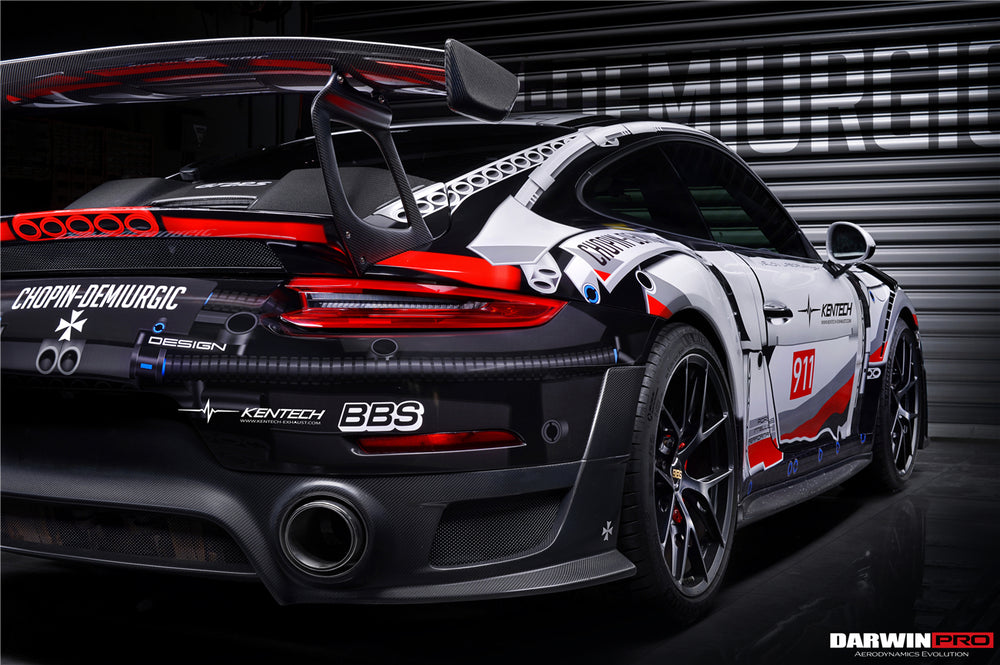 2016-2019 Porsche 911 991.2 Carrera & S & 4S GT2RS Style Carbon Fiber Trunk Spoiler Wing - DarwinPRO Aerodynamics