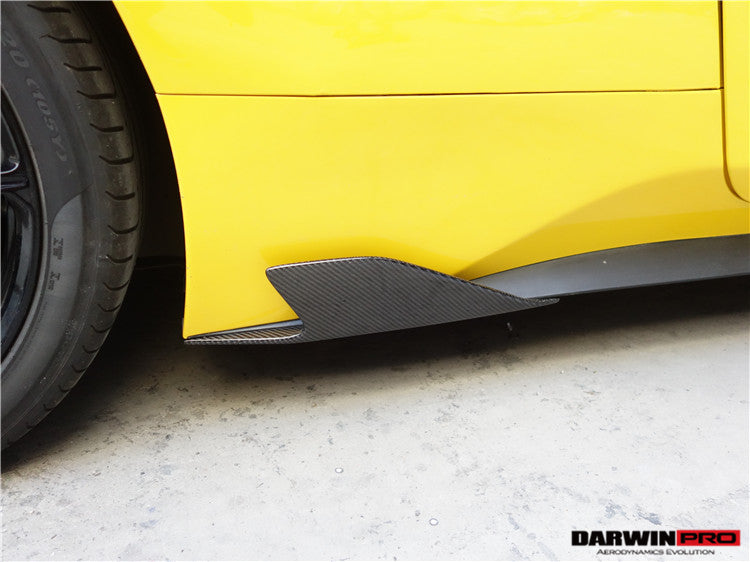 2010-2015 Ferrari 458 Coupe/Spyder Speciale Style Carbon Fiber Side Skirts Canards - DarwinPRO Aerodynamics