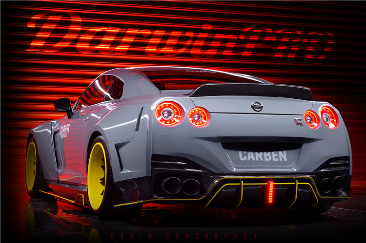 2008-2022 Nissan GTR R35 CBA/DBA/EBA BKSSII Style Partial Carbon Fiber Full Wide Body Kit - DarwinPRO Aerodynamics