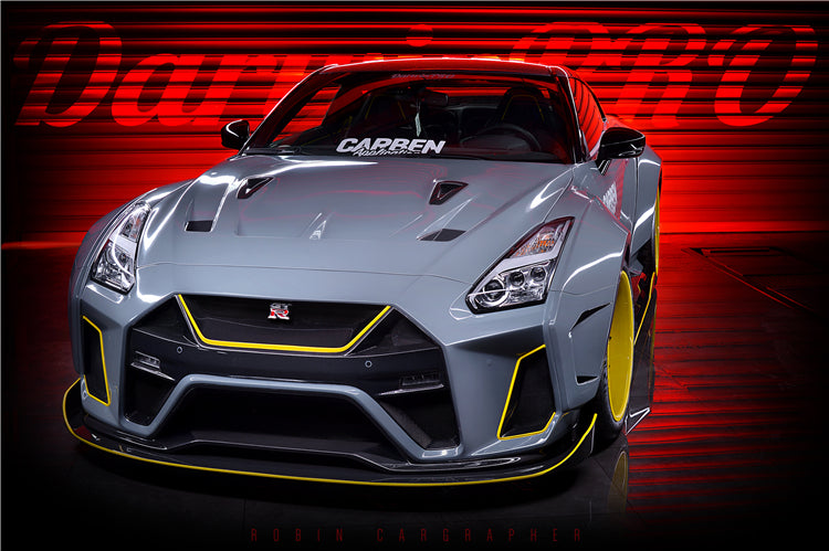 2008-2022 Nissan GTR R35 CBA/DBA/EBA BKSSII Style Partial Carbon Fiber Full Wide Body Kit