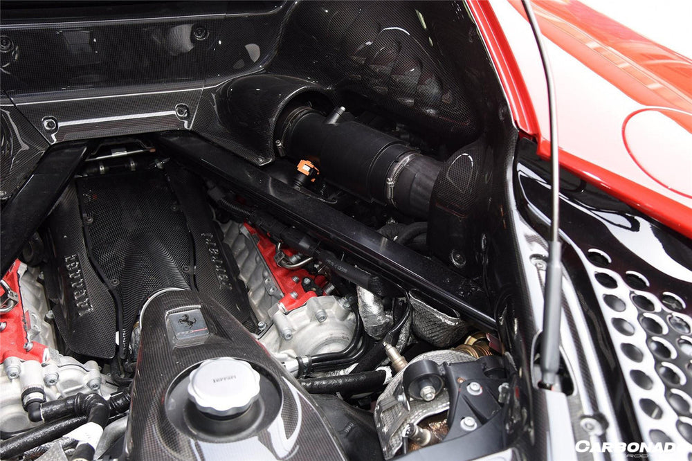 2020-UP Ferrari SF90 Stradale OE Style Autoclave Carbon Fiber Engine Interior - Carbonado