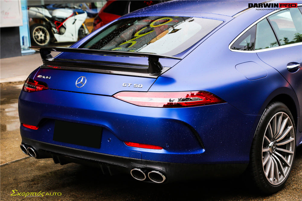 2019+ Mercedes Benz AMG GT63/S GT50 4Door Coupe X290 Carbon Fiber Trunk Spoiler - DarwinPRO Aerodynamics