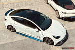  2017-2021 Tesla Model 3 IMP Performance Carbon Fiber Side Skirts Under Board - DarwinPRO Aerodynamics 