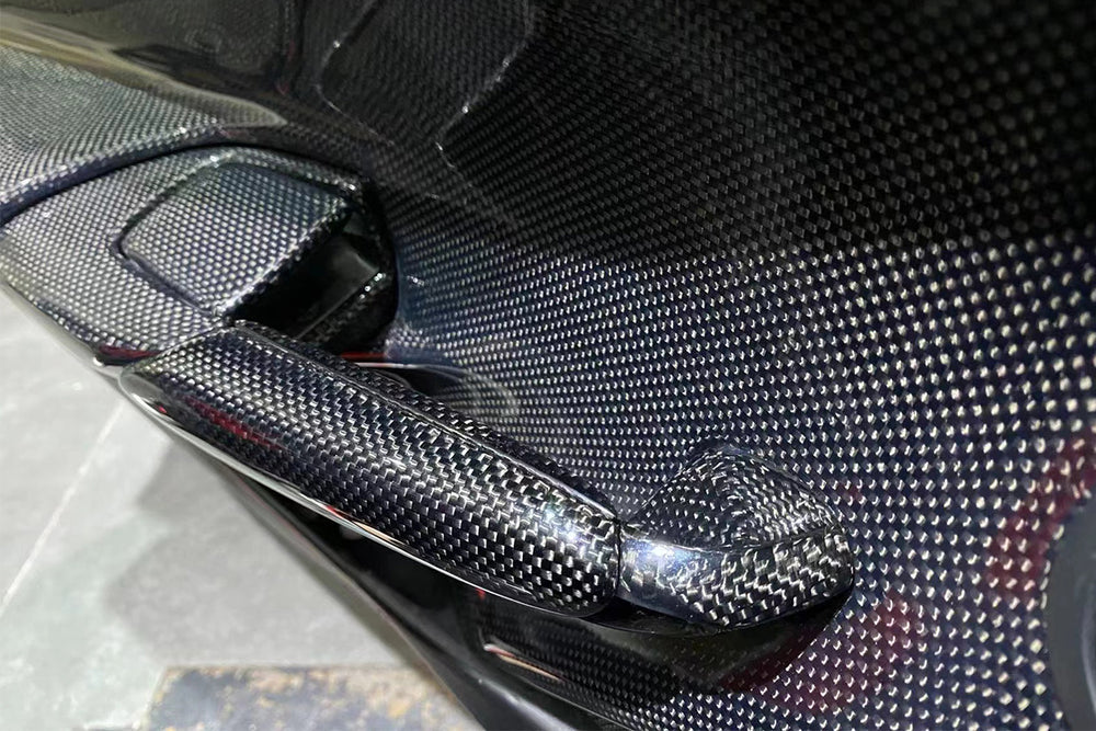 2015-2020 Ferrari 488 GTB/Spyder Carbon Fiber Door Handle Interior - DarwinPRO Aerodynamics