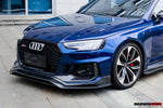  2017-2019 Audi RS4 B9 Front Bumper Trim Lip - DarwinPRO Aerodynamics 
