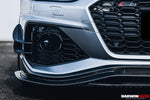  2020-2022 Audi RS4 B9.5 BKSS Style Carbon Fiber Front Bumper Canards - DarwinPRO Aerodynamics 