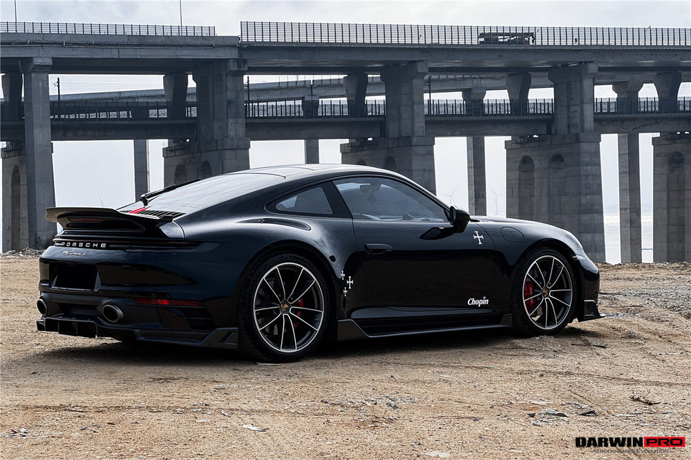 2019-2023 Porsche 911 992 Carrera/Targa S/4/4S SD-Sport Design Modl BKSS Style Rear Lip - DarwinPRO Aerodynamics