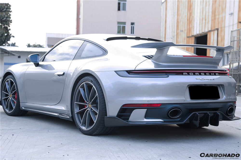 2019-2023 Porsche 911 992 Carrera/S/4/4S TA Style Carbon Fiber Roof Spoiler - Carbonado