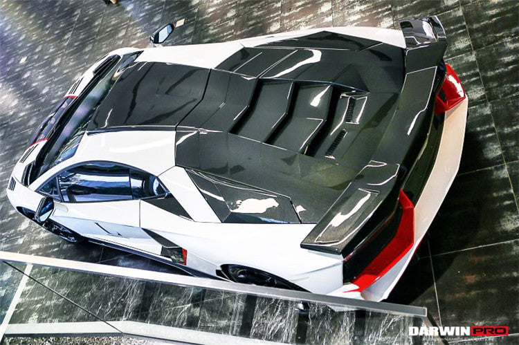 2011-2016 Lamborghini Aventador LP700 Coupe/Roadster BKSS Style Carbon Fiber Trunk Spoiler - DarwinPRO Aerodynamics