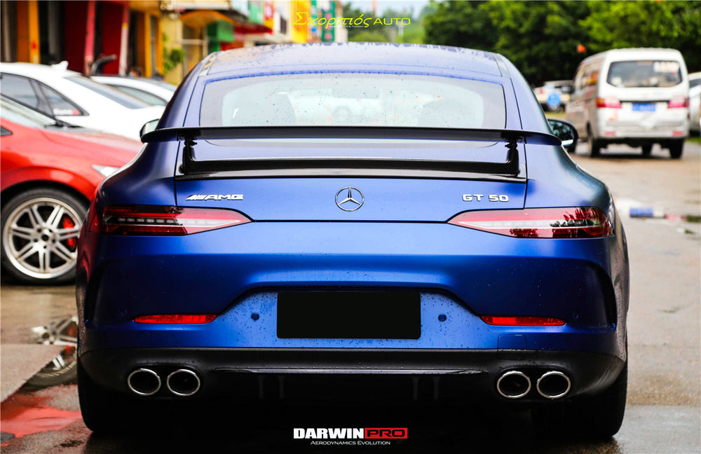 2019+ Mercedes Benz AMG GT63/S GT50 4Door Coupe X290 Carbon Fiber Trunk Spoiler - DarwinPRO Aerodynamics