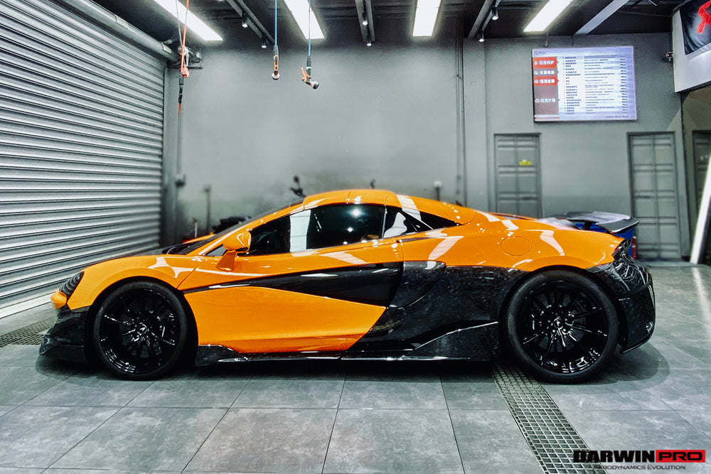 2018-2021 McLaren 600lt Carbon Fiber Quarter Panel Side Scoops - DarwinPRO Aerodynamics