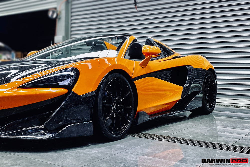 2018-2021 McLaren 600lt Carbon Fiber Front Bumper Side Splitter - DarwinPRO Aerodynamics