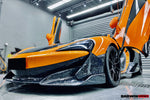  2018-2021 McLaren 600lt Carbon Fiber Front Bumper Side Splitter - DarwinPRO Aerodynamics 