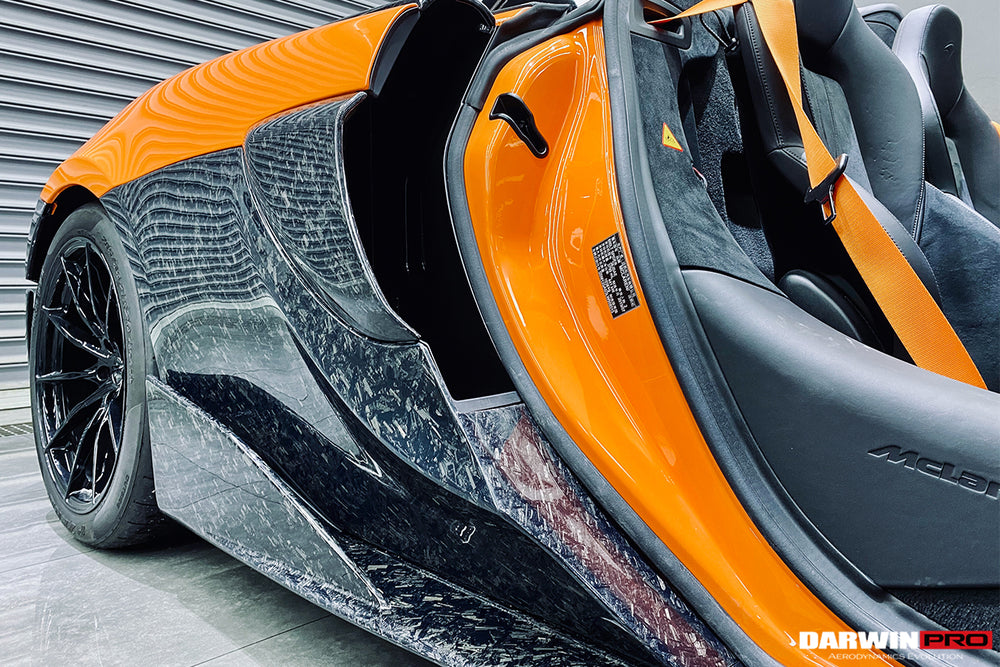 2018-2021 McLaren 600lt Carbon Fiber Quarter Panel Side Scoops - DarwinPRO Aerodynamics