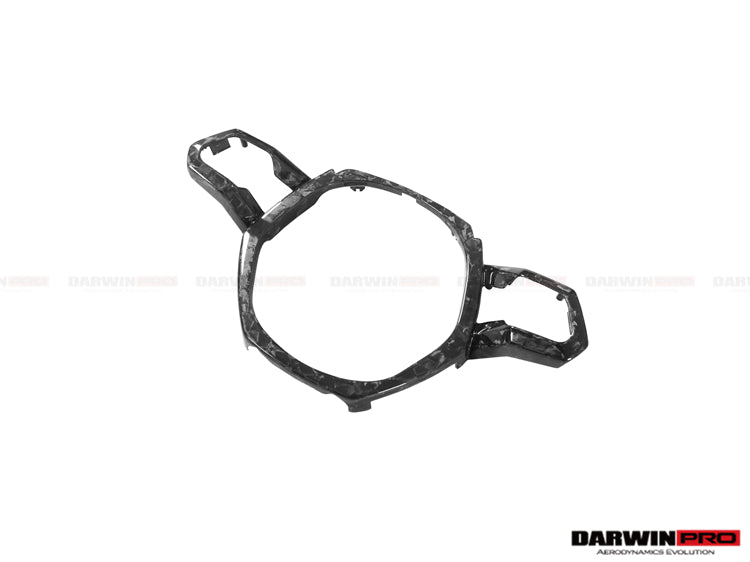 2015-2022 Lamborghini Huracan LP610/LP580 Autoclave Carbon Fiber Center Steering Wheel Trim - DarwinPRO Aerodynamics