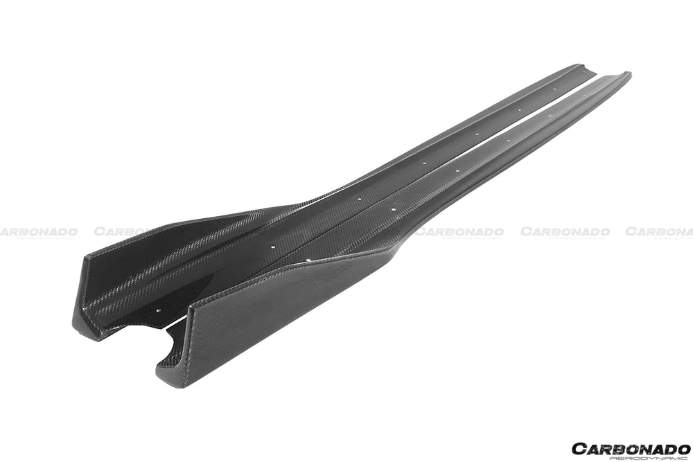 2015-2020 Lamborghini Huracan LP610/LP580 AYP Style Carbon Fiber Side Skirts - Carbonado